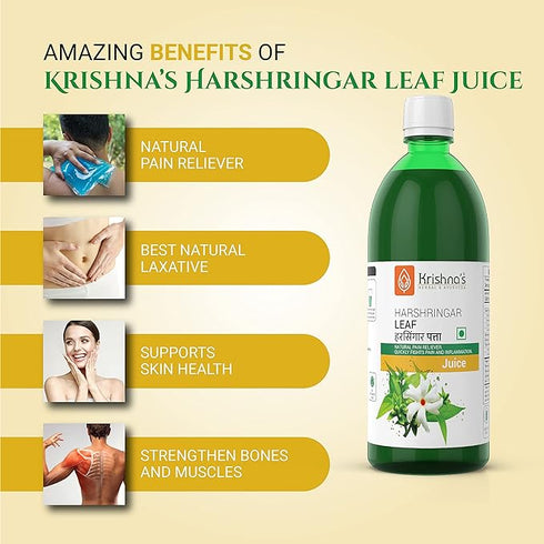 Krishna'S Herbal & Ayurveda Harshringar Leaf Juice